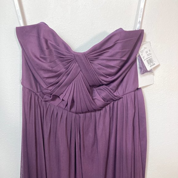 David's Bridal Plum Versa Convertible Dress F15782/F19515 Size 12 - Picture 3 of 16